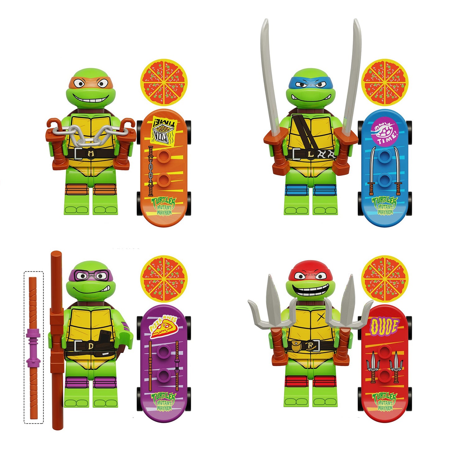 4 pack of Ninja Turtles