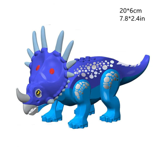 LARGE- BLUE TRICERATOPS