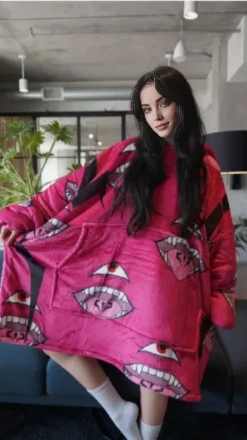 Sukuna Jujutsu Kaisen Wearable Blanket Hoodie for Kids & Adults | OLM Toys