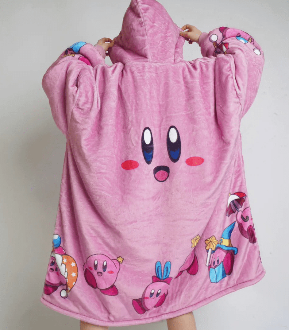 Kirby Wearable Blanket Hoodie for Kids & Adults | OLM Toys