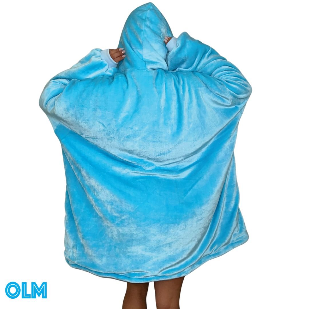 Wearable Sherpa Blanket Hoodie oversize for Kids & Adults | OLM Toys