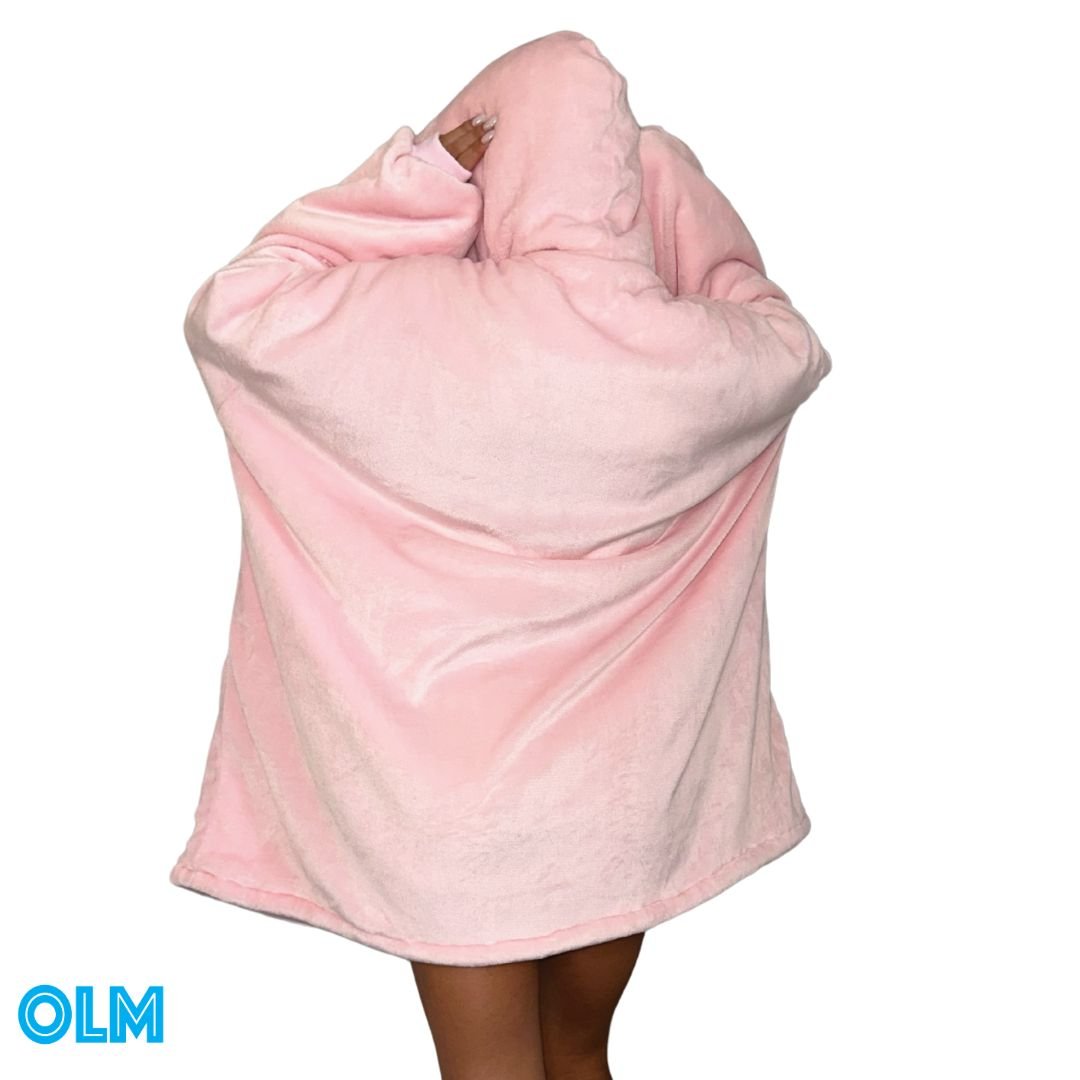 Wearable Sherpa Blanket Hoodie oversize for Kids & Adults | OLM Toys