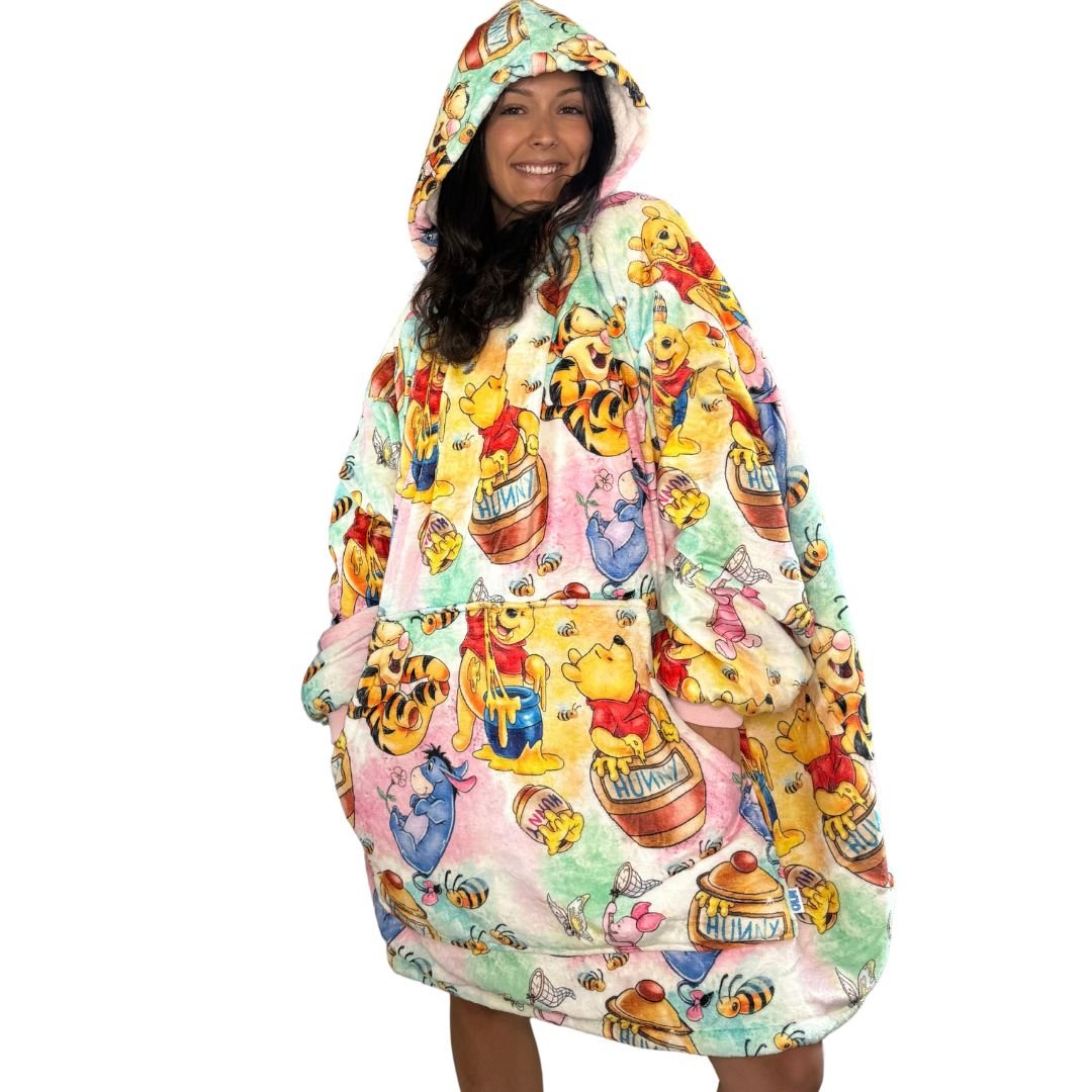 Winnie the Pooh & Friends Wearable Blanket Hoodie for Kids & Adults