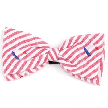 Red Sailboat Bow Tie